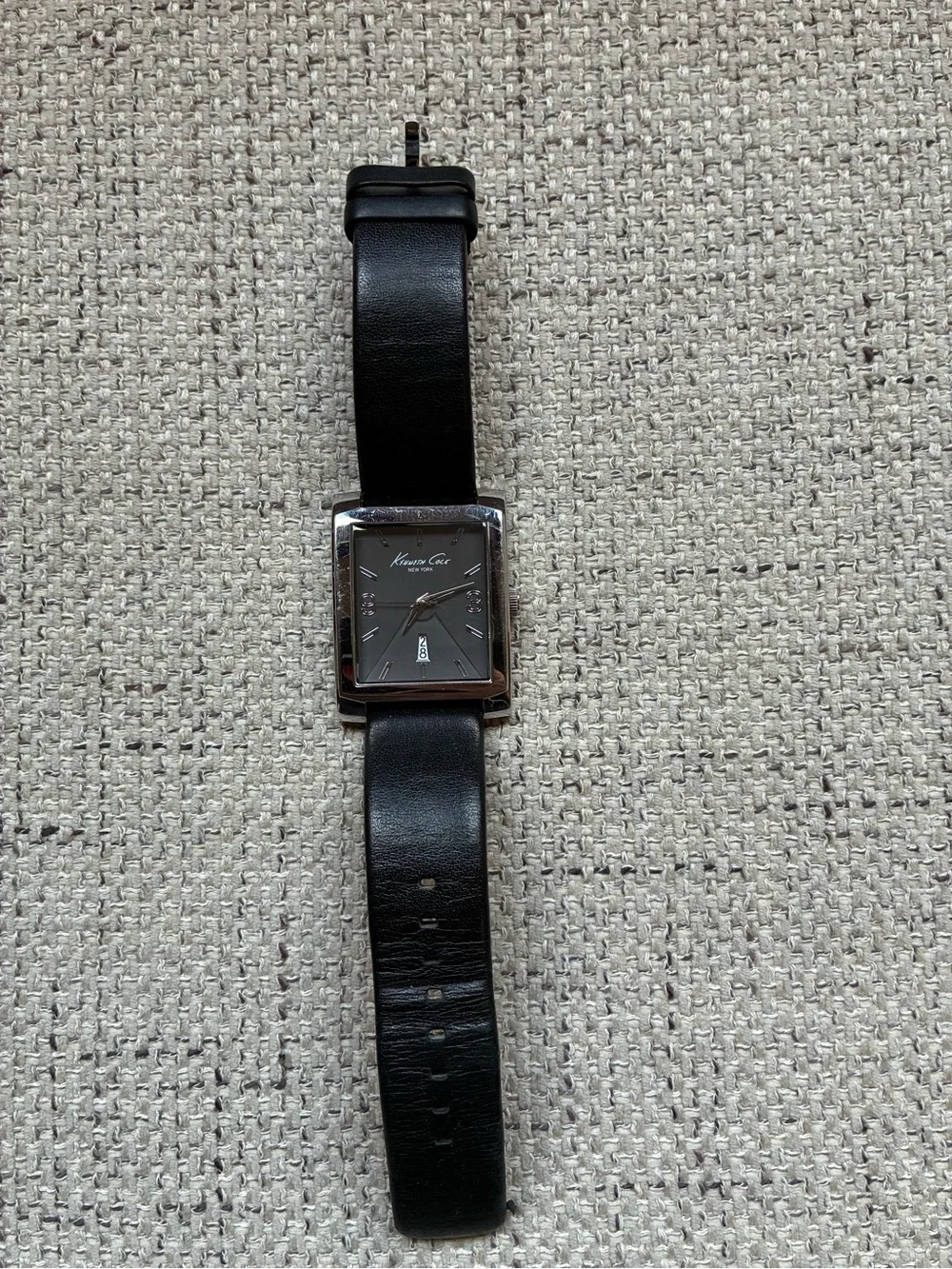 Kenneth Cole Black Square Dial Men's Watch